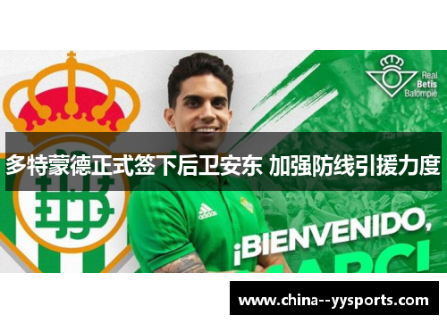 多特蒙德正式签下后卫安东 加强防线引援力度